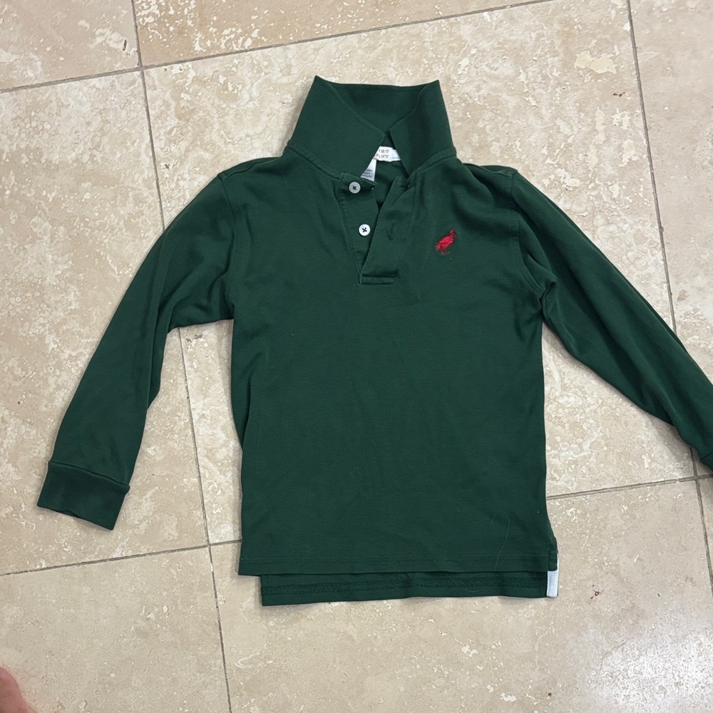 The Beaufort Bonnet Company Forest Green Kids Polo